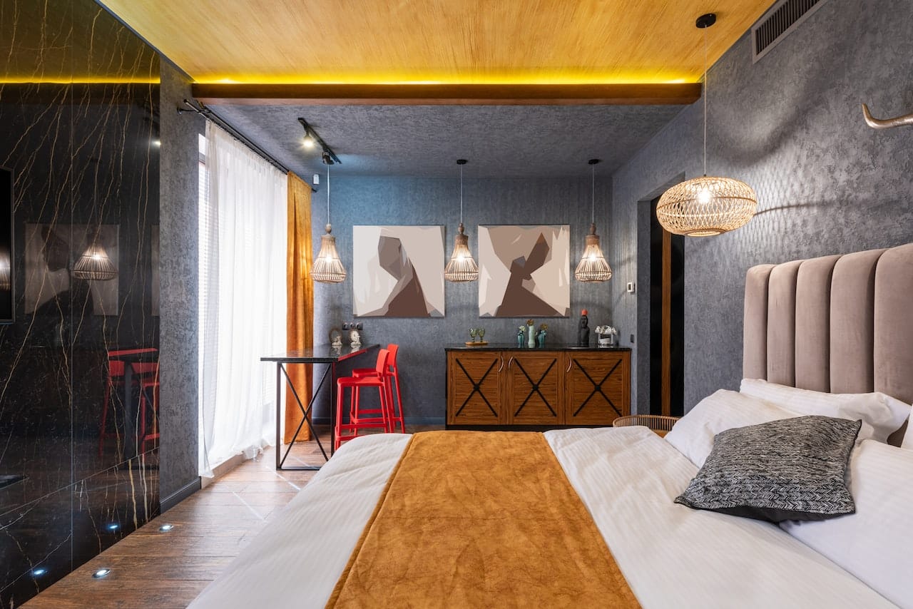 bedroom with hvac
