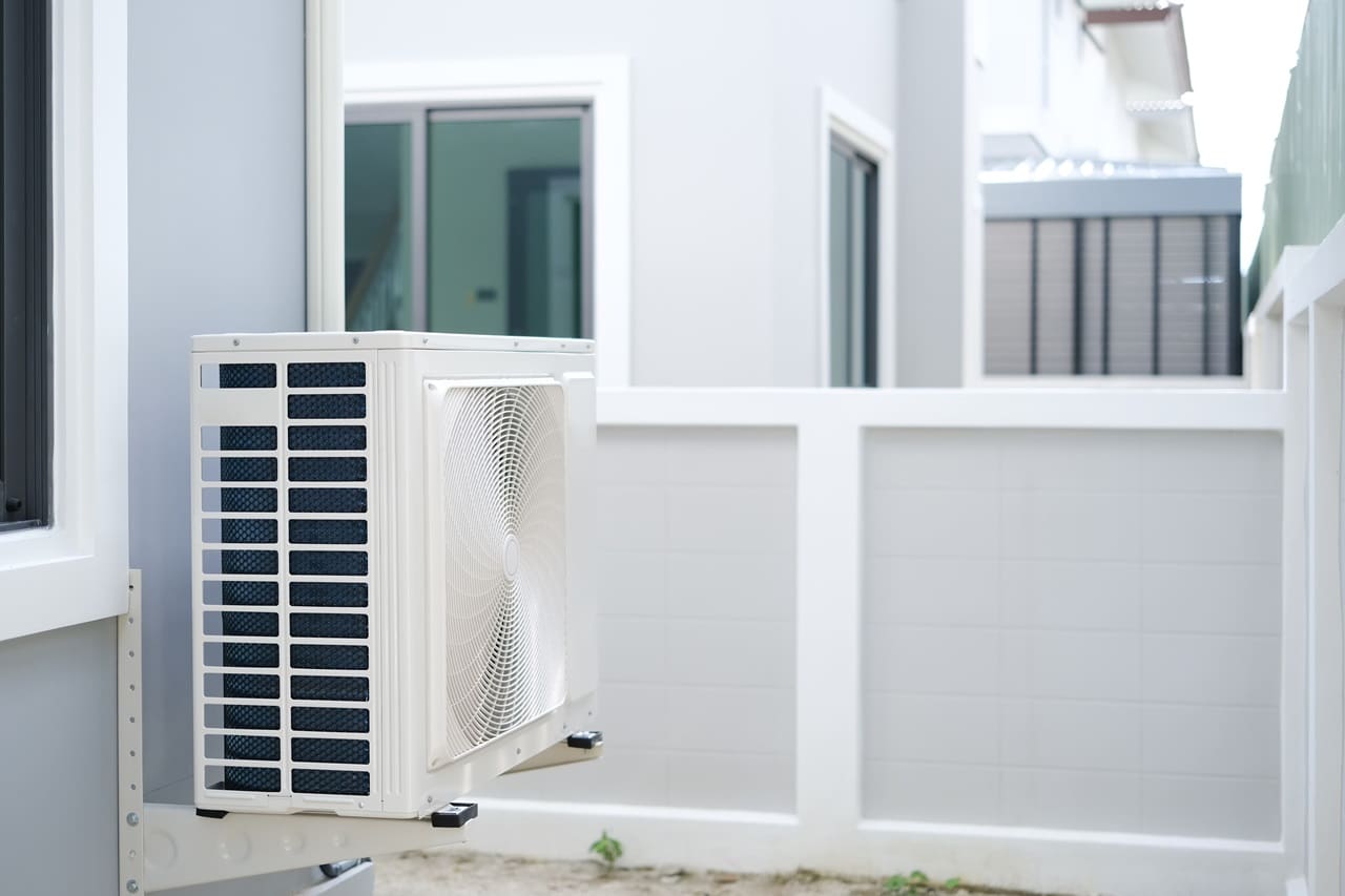HVAC system being inspected in Oshawa