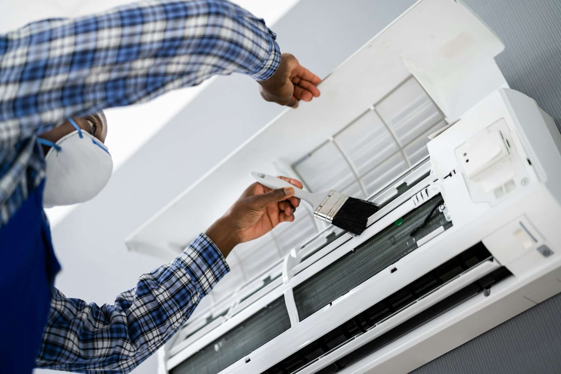 Air conditioner showing signs of needed repair